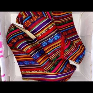 USED WOMENS SIZE 10 CUTE SUMMER WEDGE